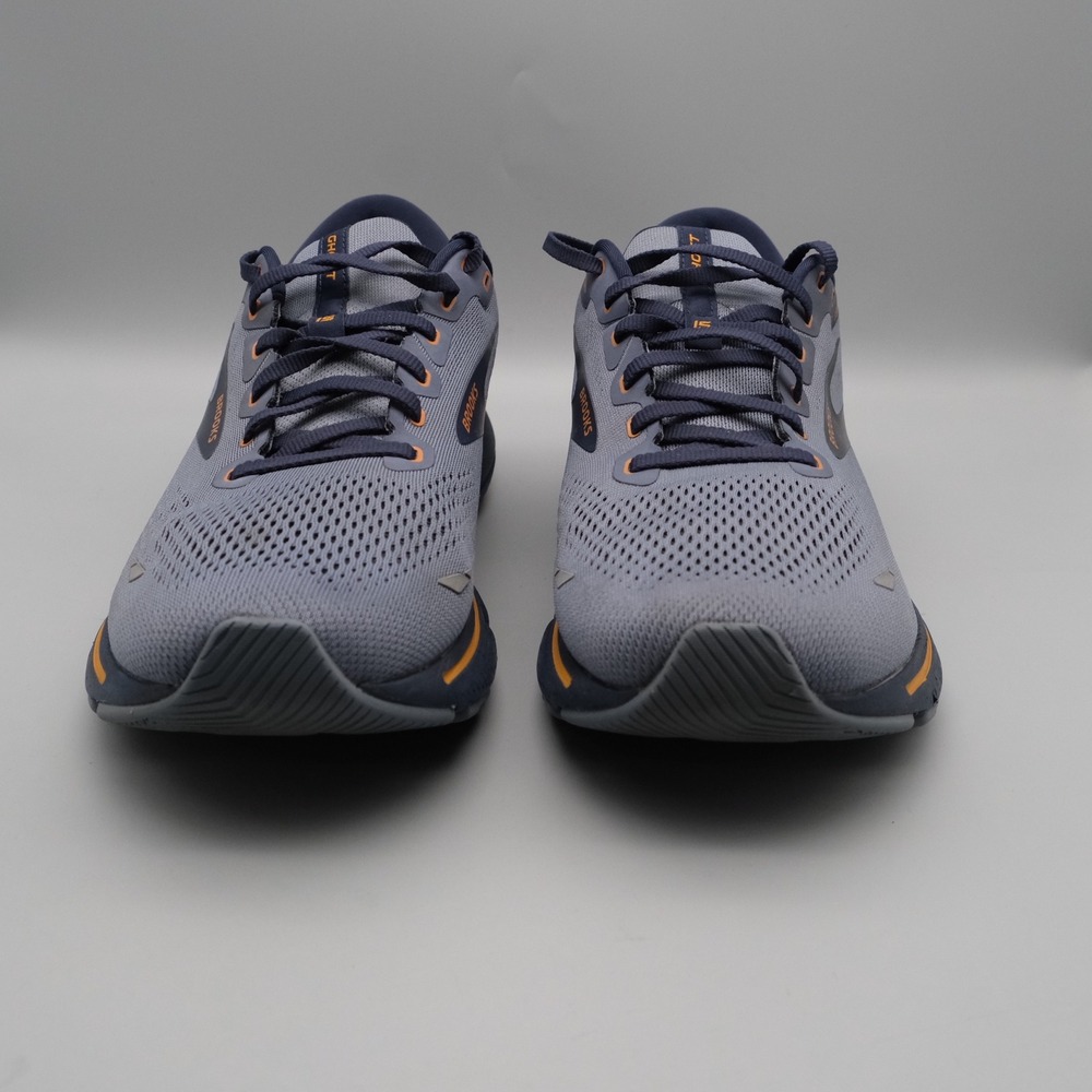 Brooks Ghost 15 Mens Blue Orange Running Sneakers Athletic 13 1103931D025 - Picture 2 of 12